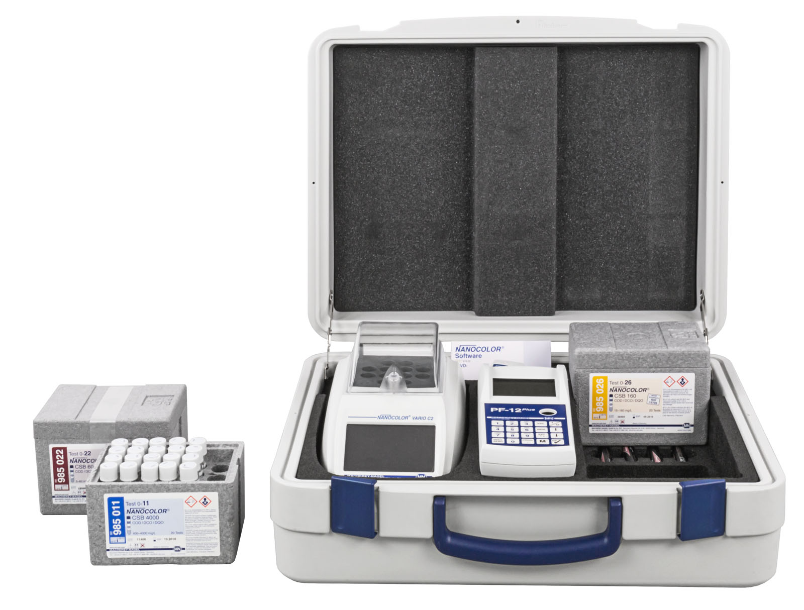 System do analizy wody i ścieków - Fotometry - Zestaw walizkowy z fotometrem NANOCOLOR PF-12 Plus. 919214